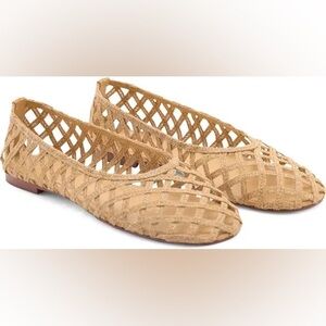 Mango Natural Fiber Woven Ballet Flats BNIB